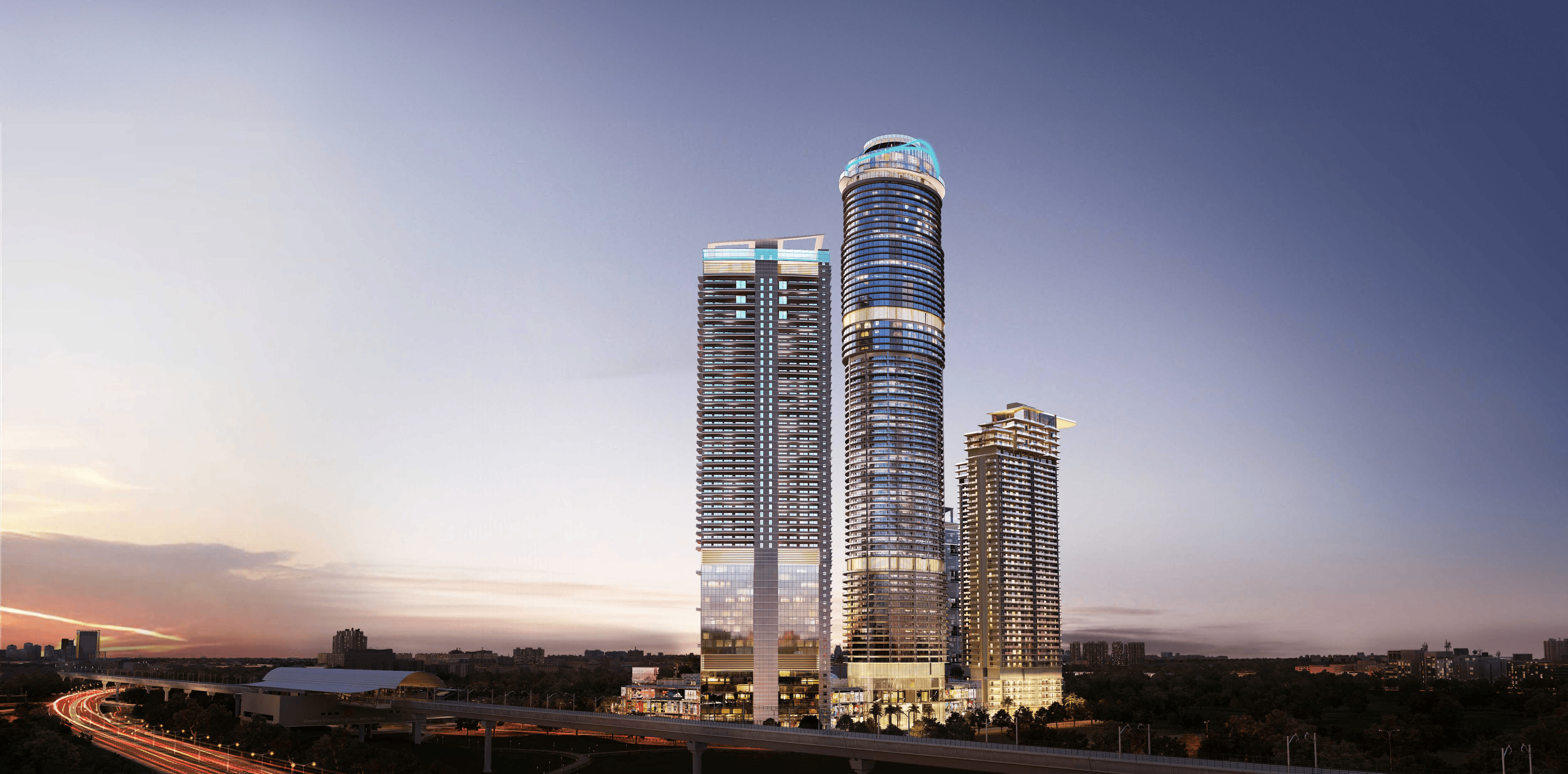 Luxury high-rise buildings